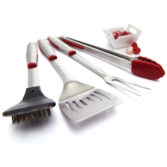 Stainless Steel BBQ Tool Set - 4 piece