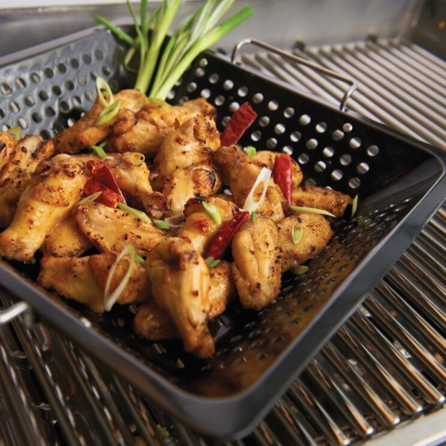 Porcelain Coated Square BBQ Wok