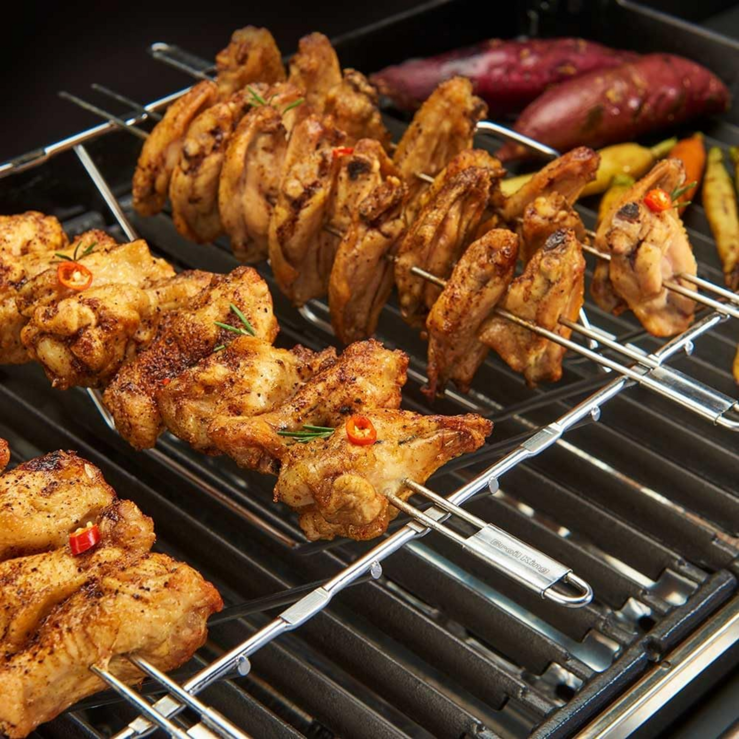 Multi-Functional Roast, Kebab And Skewer Rack