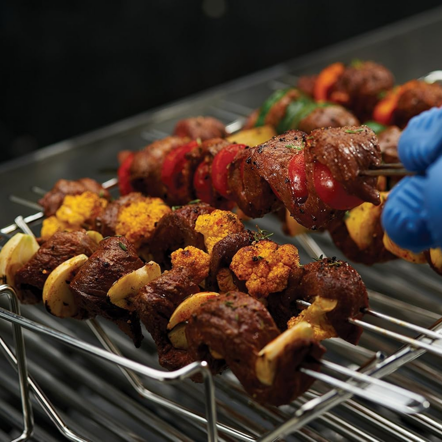 Multi-Functional Roast, Kebab And Skewer Rack