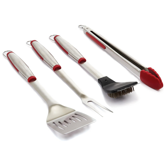 Stainless Steel BBQ Tool Set - 4 piece