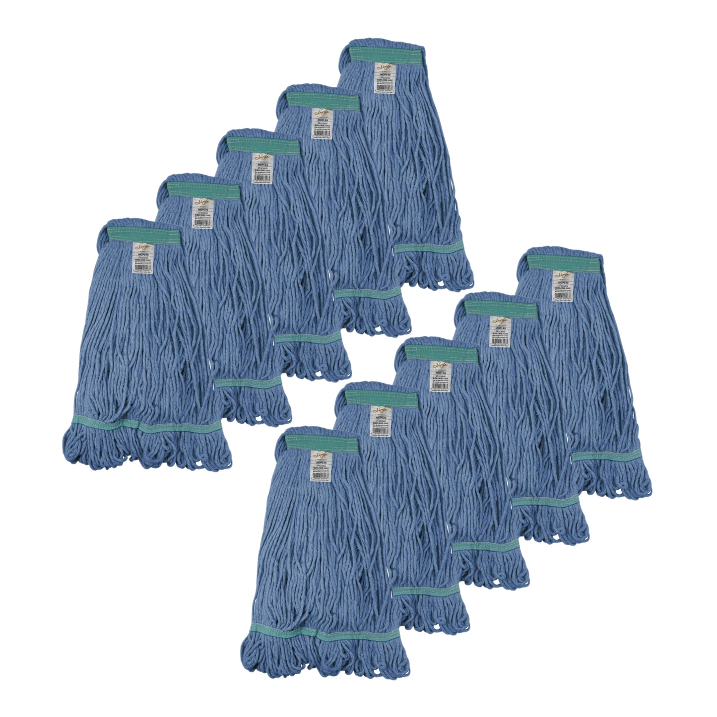 Pack of 10 Synthetic String Mop Heads, Looped End