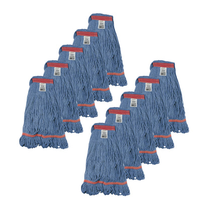 Pack of 10 Synthetic String Mop Heads, Looped End
