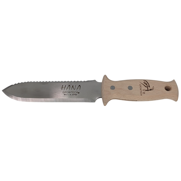 High-Quality Japanese Steel HANA Hori Hori,  Harvesting Knife, Wood Grip, SS