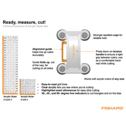 3 piece Ruler Connector Set