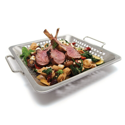 Wok à griller en acier inoxydable