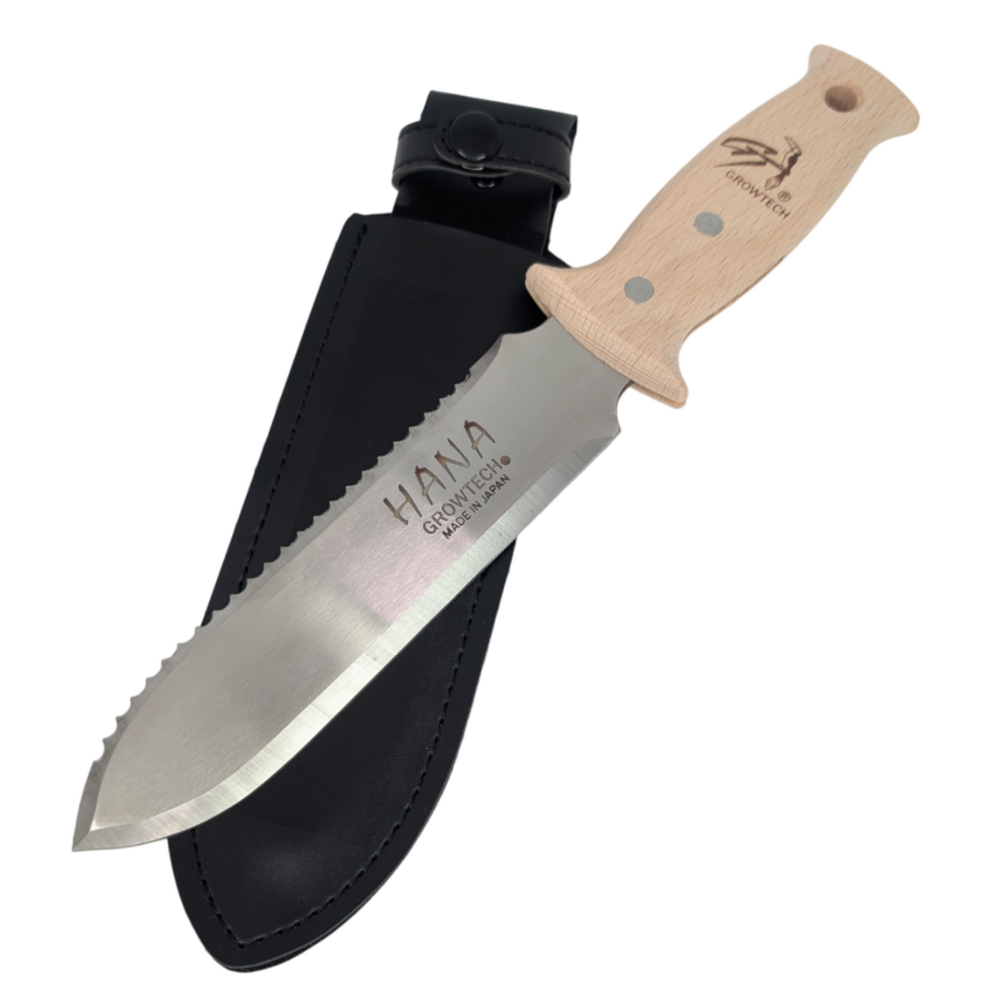 HANA Hori Hori,  Harvesting Knife, Wood Grip, SS