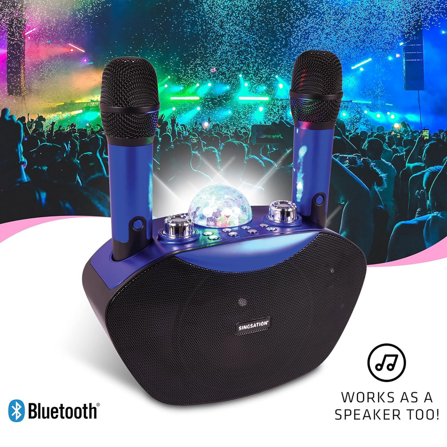 Voxx All-in-One Portable Wireless Bluetooth Rechargeable Karaoke Machine