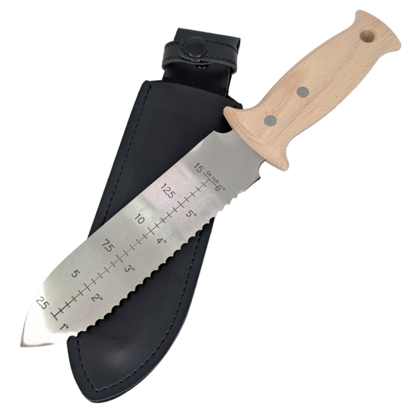 HANA Hori Hori,  Harvesting Knife, Wood Grip, SS