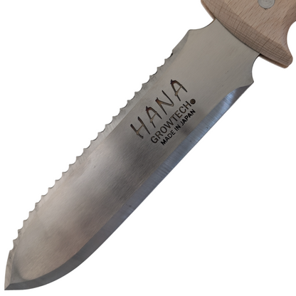 HANA Hori Hori,  Harvesting Knife, Wood Grip, SS