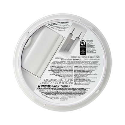 Kidde Smoke Alarm, Hardwired with AA Backup Battery