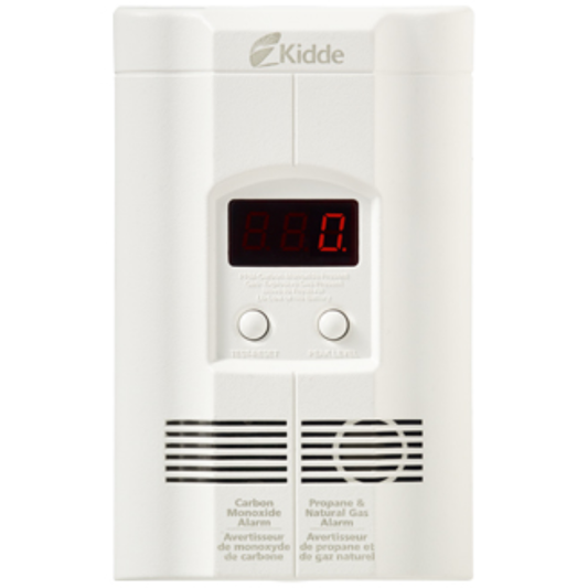 Kidde AC Plug-in Carbon Monoxide, Propane & Natural Gas Alarm with Digital Display